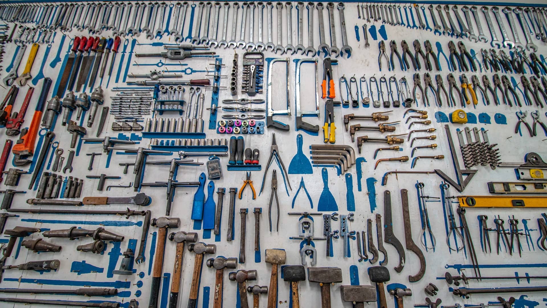 wall of tools